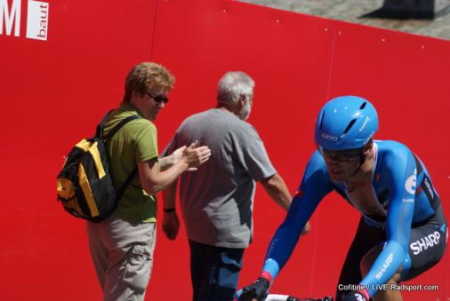 David Millar beim Zeitfahren der Tour de Suisse 2013 in Flumserberg