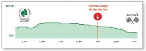 Hhenprofil La Tropicale Amissa Bongo 2014 - Etappe 7, letzte 3 km