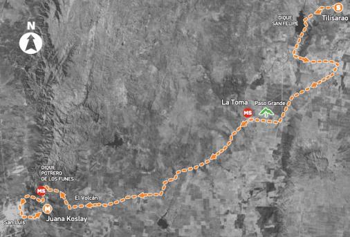 Streckenverlauf Tour de San Luis 2014 - Etappe 3