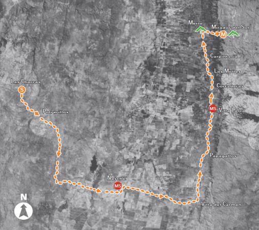 Streckenverlauf Tour de San Luis 2014 - Etappe 6