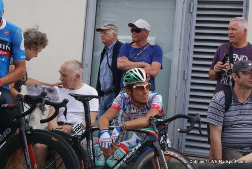 Franco Pellizotti vor dem Start zur Tour de l Ain 2013