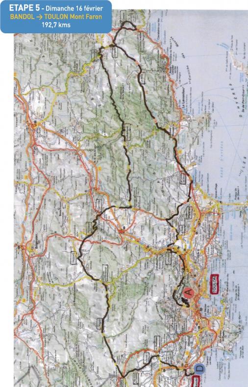Streckenverlauf Tour Méditerranéen Cycliste Professionnel 2014 - Etappe 5