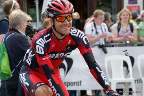 Amael Moinard im Ziel der 7. Etappe der Tour de Suisse 2013 in Flumserberg