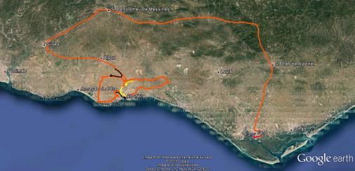 Streckenverlauf Volta ao Algarve 2014 - Etappe 1