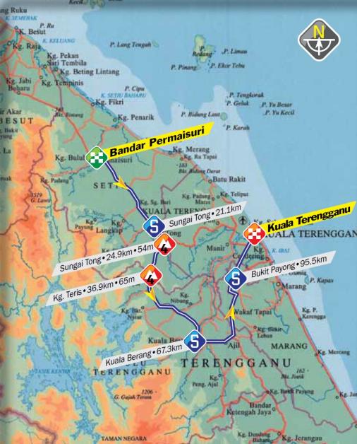Streckenverlauf Le Tour de Langkawi 2014 - Etappe 9