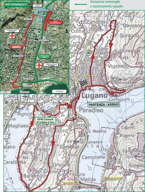 Streckenverlauf G.P. Citt di Lugano 2014