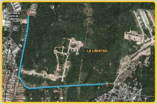 Streckenverlauf Vuelta a El Salvador 2014 - Prolog