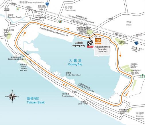 Streckenverlauf Tour de Taiwan 2014 - Etappe 5