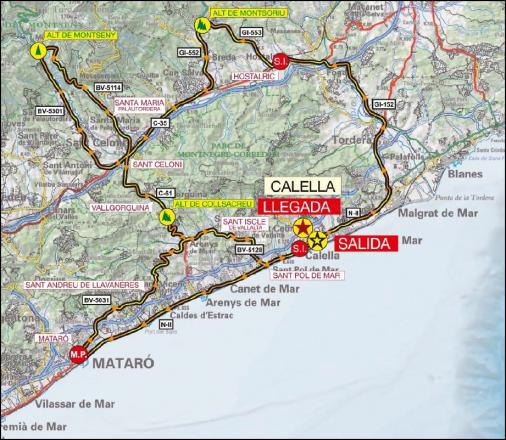 Streckenverlauf Volta Ciclista a Catalunya 2014 - Etappe 1