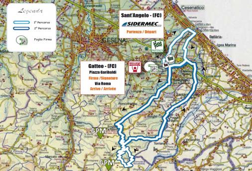 Streckenverlauf Settimana Internazionale Coppi e Bartali 2014 - Etappe 1a