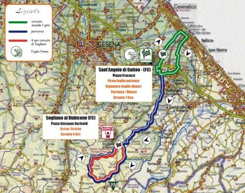 Streckenverlauf Settimana Internazionale Coppi e Bartali 2014 - Etappe 2