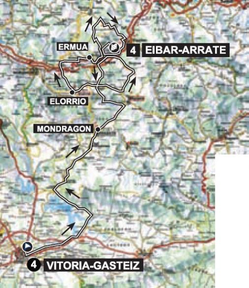 Streckenverlauf Vuelta Ciclista al Pais Vasco 2014 - Etappe 4