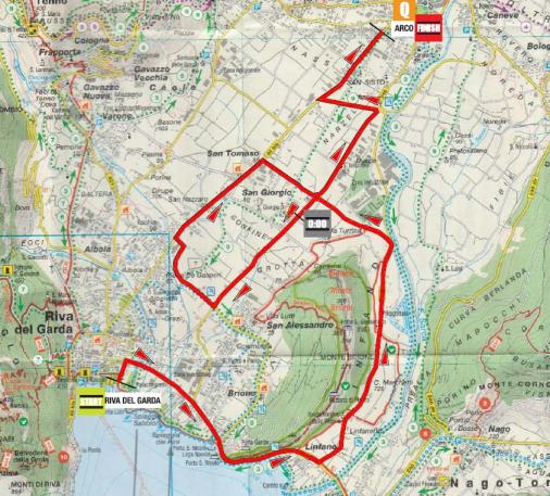 Streckenverlauf Giro del Trentino 2014 - Etappe 1