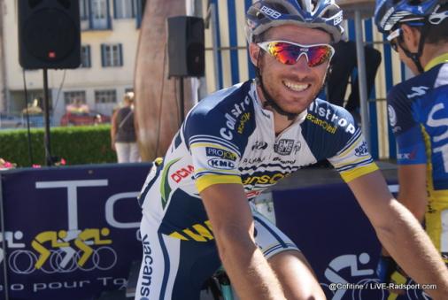 Romain Feillu damals noch im Trikot von Vacansoleil bei der Tour de l Ain 2012