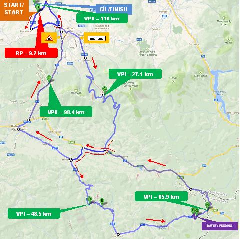Streckenverlauf Gracia Orlova 2014 - Etappe 2