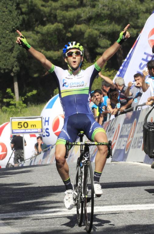 02.05.2014 Tour of Turkey: Adam Yates gewinnt zweite Bergankunft und fhrt 1 Sekunde vor Taarame