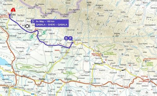 Streckenverlauf Tour dAzerbadjan 2014 - Etappe 3