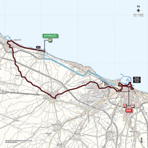 Streckenverlauf Höhenprofil Giro d´Italia 2014 - Etappe 4
