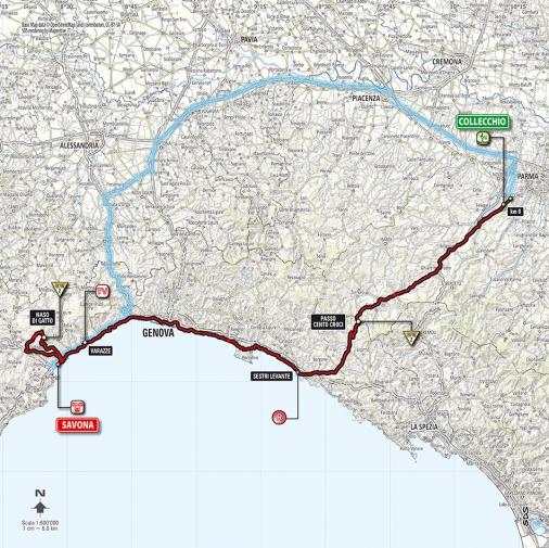 Streckenverlauf Höhenprofil Giro d´Italia 2014 - Etappe 11