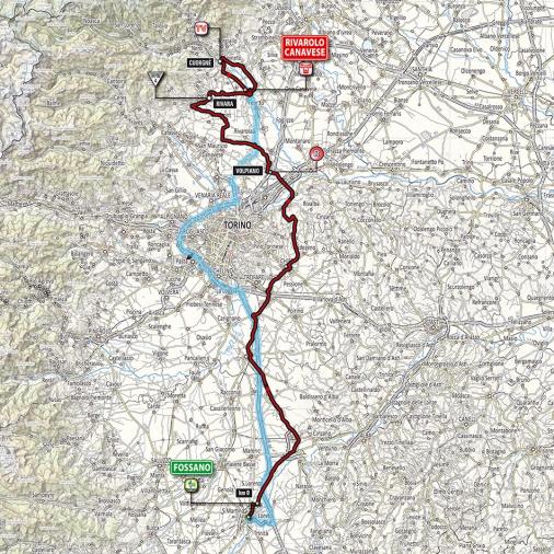 Streckenverlauf Höhenprofil Giro d´Italia 2014 - Etappe 13