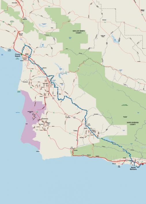 Streckenverlauf Amgen Tour of California 2014 - Etappe 5