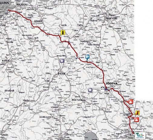 Streckenverlauf Tour of Estonia 2014 - Etappe 1