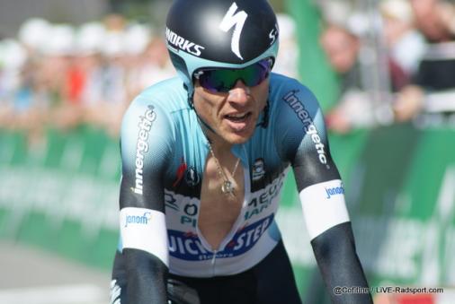 Kevin De Weert beim Zeitfahren der Tour de Suisse 2013