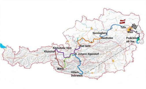Streckenverlauf Int. sterreich-Rundfahrt-Tour of Austria 2014