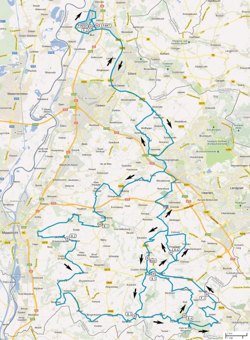 Streckenverlauf Ster ZLM Toer GP Jan van Heeswijk 2014 - Etappe 3