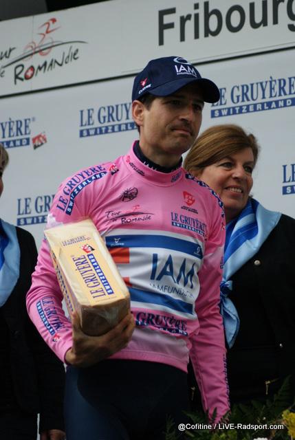 Johann Tschopp bei der Tour de Romandie 2014 wo er die Bergwertung gewann