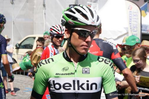 Steven Kruijswijk vom Start der 6. Etappe in Büren a.A.
