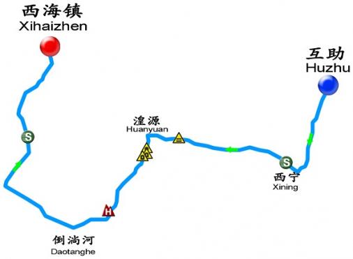 Streckenverlauf Tour of Qinghai Lake 2014 - Etappe 3