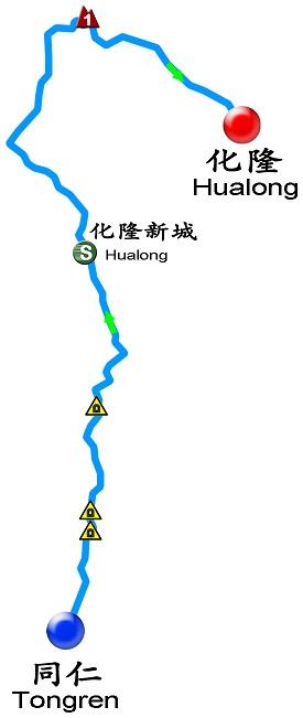 Streckenverlauf Tour of Qinghai Lake 2014 - Etappe 7