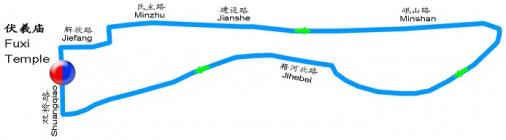 Streckenverlauf Tour of Qinghai Lake 2014 - Etappe 9