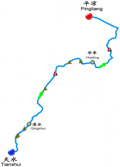 Streckenverlauf Tour of Qinghai Lake 2014 - Etappe 10
