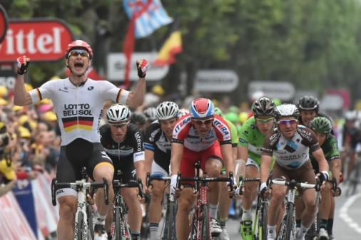 André Greipel lässt den anderen Sprintern auf der 6. Etappe der Tour de France keine Chance (Foto: Veranstalter/letour.fr)