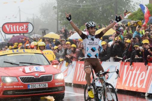 Blel Kadri sorgt auf der 8. Etappe fr den ersten franzsischen Sieg bei der Tour 2014 (Foto: Veranstalter/letour.fr)