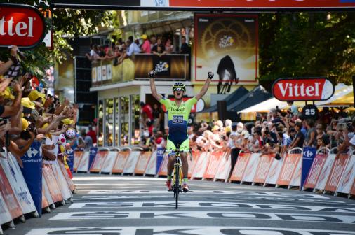 Nach zwei Etappensiegen beim Giro gewinnt Michael Rogers erstmals eine Etappe der Tour de France (Foto: Veranstalter/letour.fr)