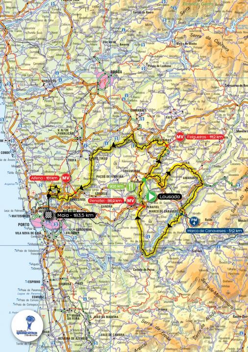 Streckenverlauf Volta a Portugal em Bicicleta Liberty Seguros 2014 - Etappe 1