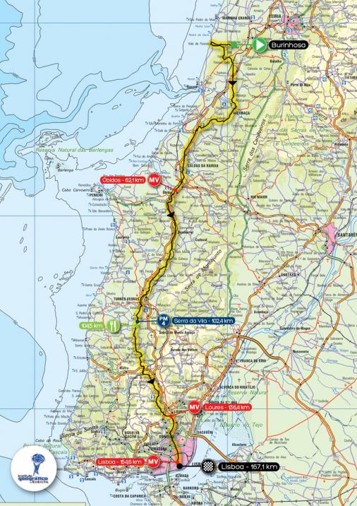 Streckenverlauf Volta a Portugal em Bicicleta Liberty Seguros 2014 - Etappe 10