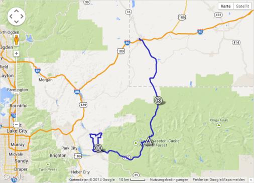 Streckenverlauf The Larry H. Miller Tour of Utah 2014 - Etappe 5