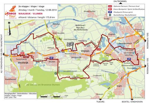 Streckenverlauf Eneco Tour 2014 - Etappe 2