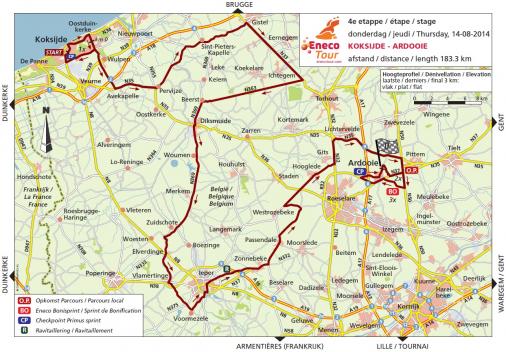 Streckenverlauf Eneco Tour 2014 - Etappe 4