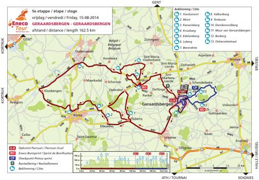 Streckenverlauf Eneco Tour 2014 - Etappe 5