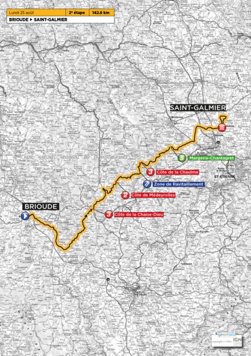 Streckenverlauf Tour de lAvenir 2014 - Etappe 2