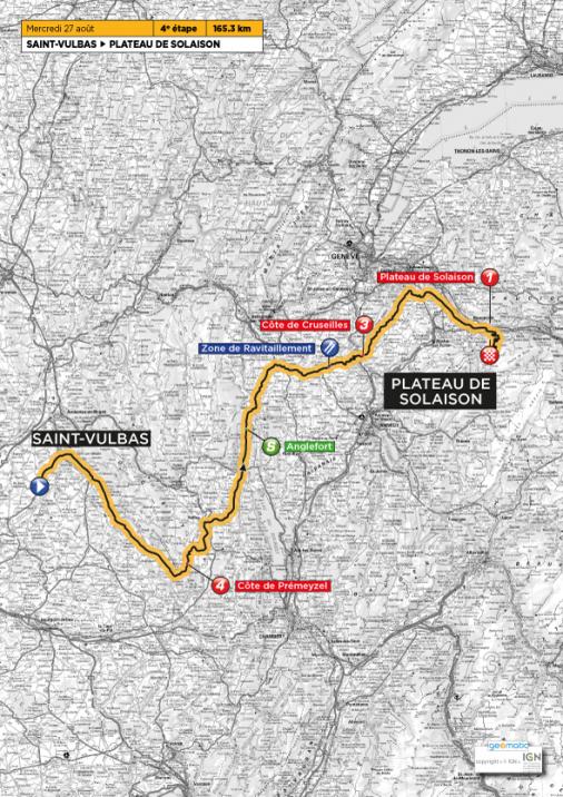 Streckenverlauf Tour de l´Avenir 2014 - Etappe 4
