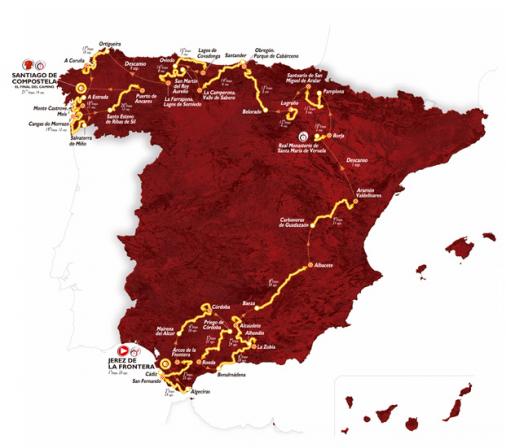 Streckenverlauf Vuelta a España 2014