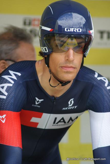 Reto Hollenstein beim Zeitfahren der Tour de Romandie 2014