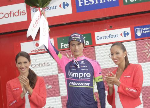 Winner Anacona Etappensieger und fast Leader der Vuelta a Espaa - Quintana neuer Mann in Rot