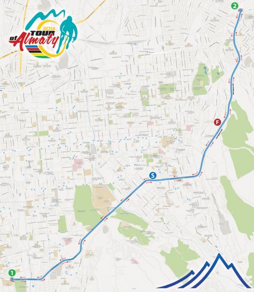 Streckenverlauf Tour of Almaty 2014